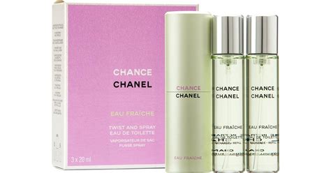 chanel eau fraîche gift set|chanel chance eau fraiche refills.